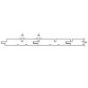 Latte mur/plafond VALEURA 15x90mm AULNE