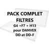 PACK de Filtres  pour déshumidificateur DANVEX DD et DD-F