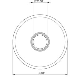 Buse de refoulement extra plate AISI 316