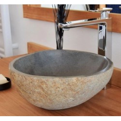 Vasque à poser en pierre de Rivière