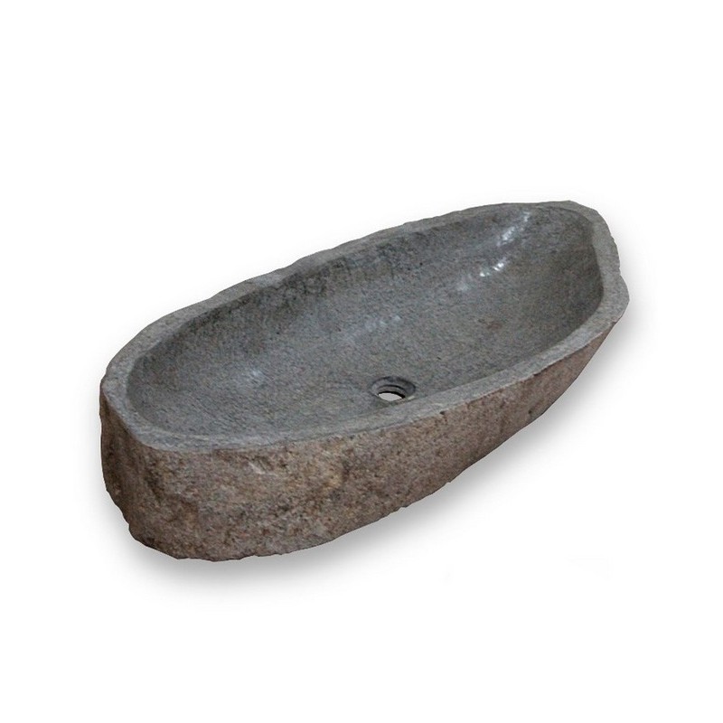 Vasque a poser en pierre de Rivière XXL