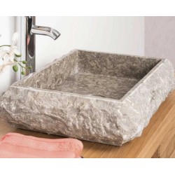 Vasque en marbre gris