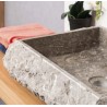 Vasque en marbre gris