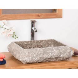 Vasque en marbre gris