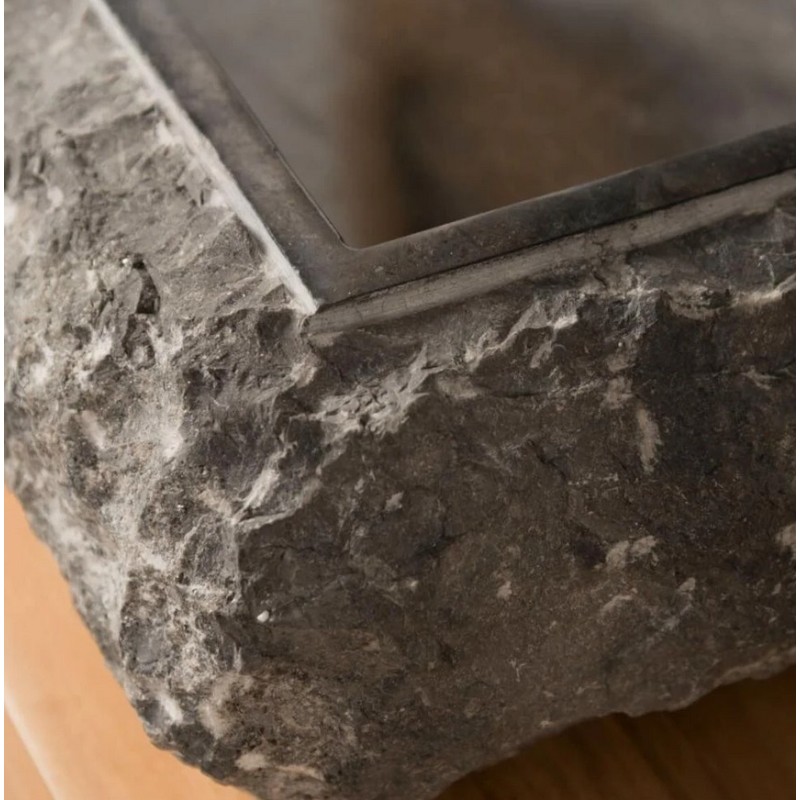 Vasque en marbre noir