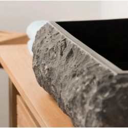 Vasque en marbre noir