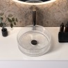 Vasque en verre texturé