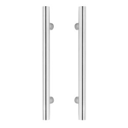 Paire de poignées pour porte en verre hammam en Inox 304 - longueur 500mm