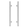 Paire de poignées pour porte en verre hammam en Inox 304 - longueur 500mm