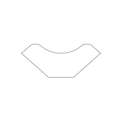 Baguette finition sauna Curve
