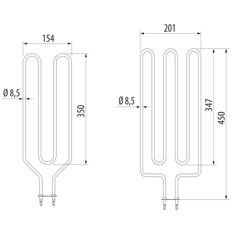 Résistances pour poêle EOS Invisio mini 3kw/ 4,5kw et 6kw