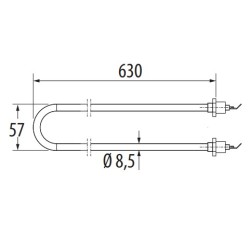 Résistance pour poêle EOS 46.U XL 15 / 18kw