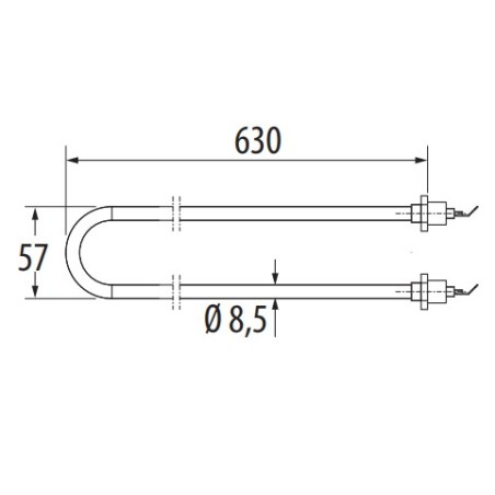 Résistance pour poêle EOS 46.U XL 15 / 18kw