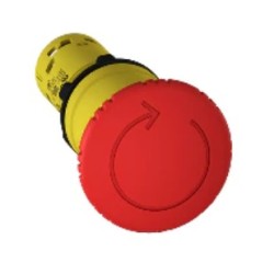 Bout coup de poing d’arrêt d'urgence sans plaque