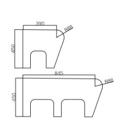 banquette double PS01D