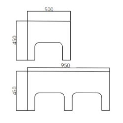 Banquette double  PS03D