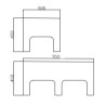 Banquette double  PS03D